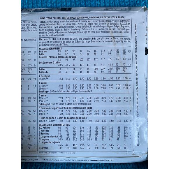 Simplicity sewing pattern  1787 Girls dress vest sz 8-16 - Picture 6 of 6